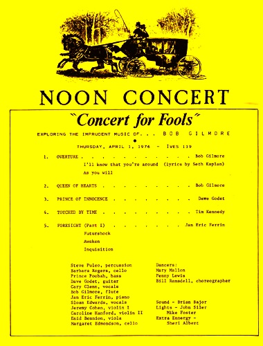 Fool's Concert program