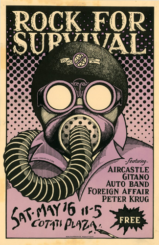 1981 - Rock for Survival - SoNoMoreAtomics benefit - poster